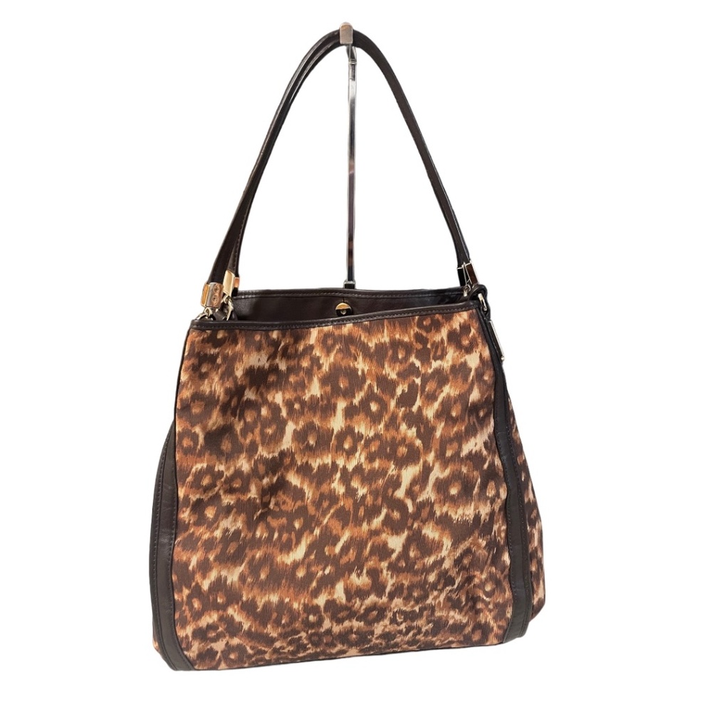Coach Madison Ocelot Brown Tan Handbag